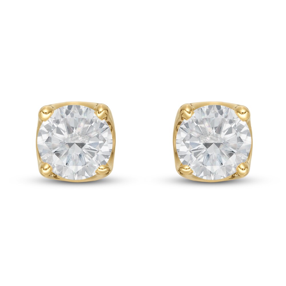 THE LEO First Light Diamond Solitaire Earrings 3/4 ct tw 14K Yellow Gold (I1/I) wryixbQ3