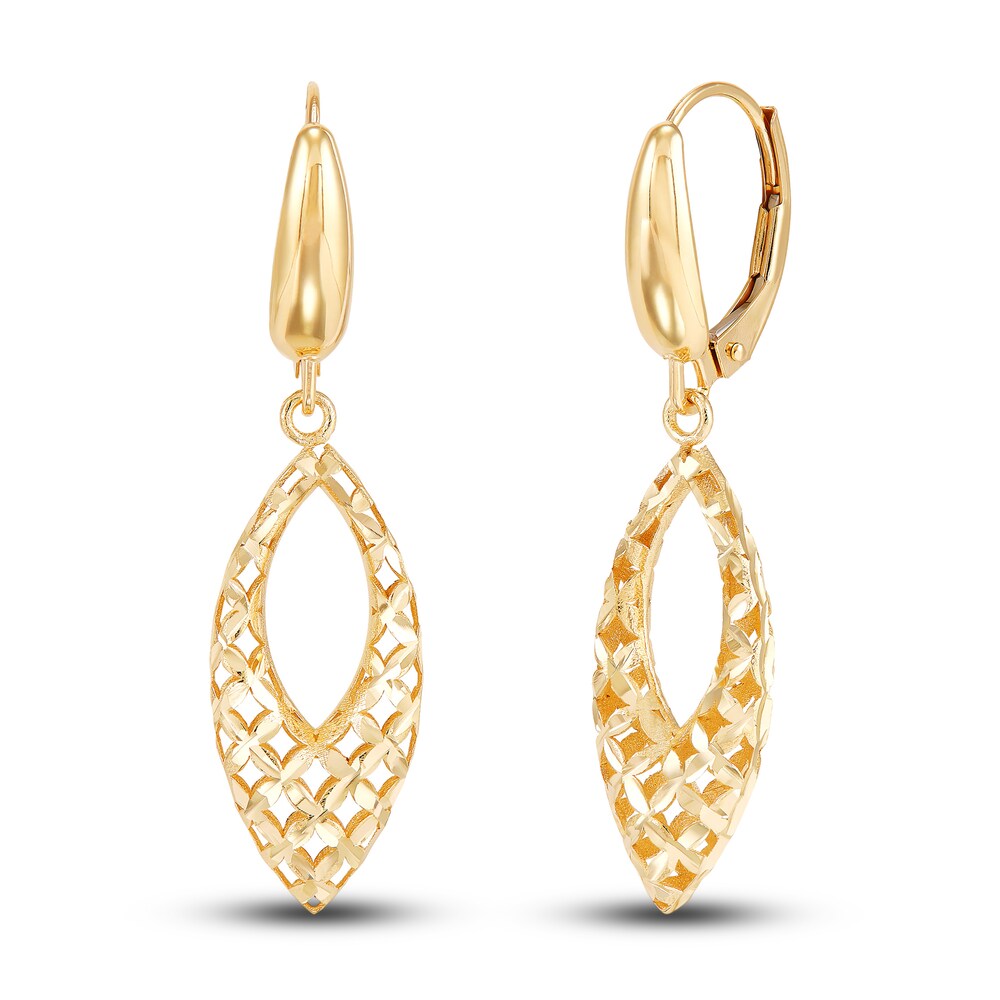 Italia D'Oro Open Marquise Dangle Earrings 14K Yellow Gold wsBBMpUv Italia D'Oro Open Marquise Dangle Earrings 14K Yellow Gold wsBBMpUv