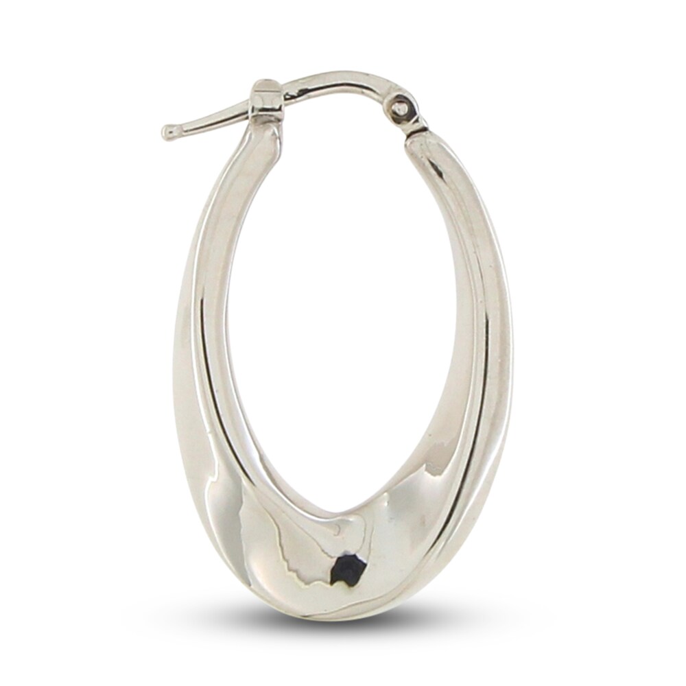 Hollow Tube Hoop Earrings 14K White Gold wtzQnKNs Hollow Tube Hoop Earrings 14K White Gold wtzQnKNs