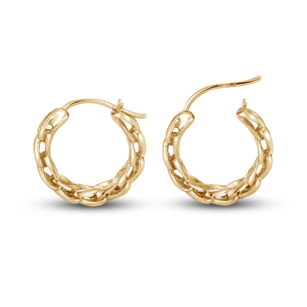 John Hardy Classic Chain Hoop Earrings 18K Yellow Gold x1PIRnN1