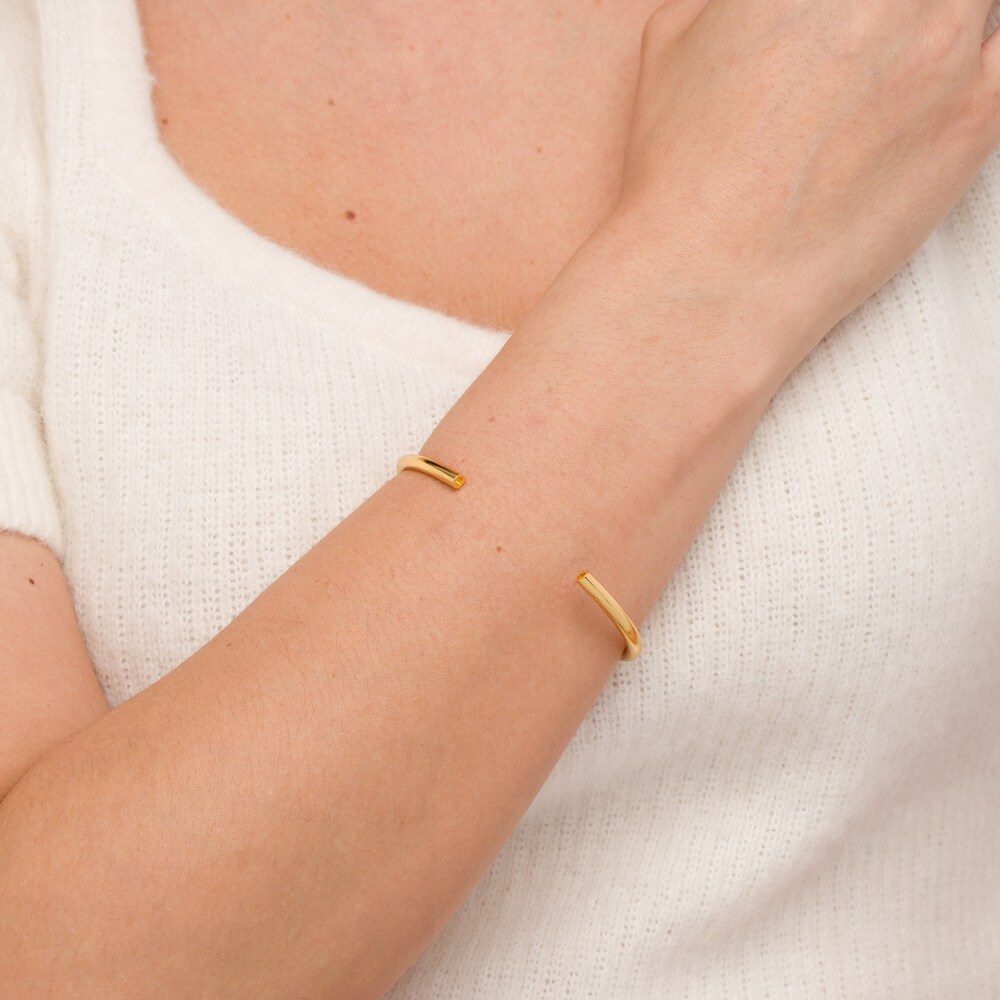 Stella Valle Letter Q Bangle Bracelet 18K Gold-Plated Brass xKZ3oZjh Stella Valle Letter Q Bangle Bracelet 18K Gold-Plated Brass xKZ3oZjh