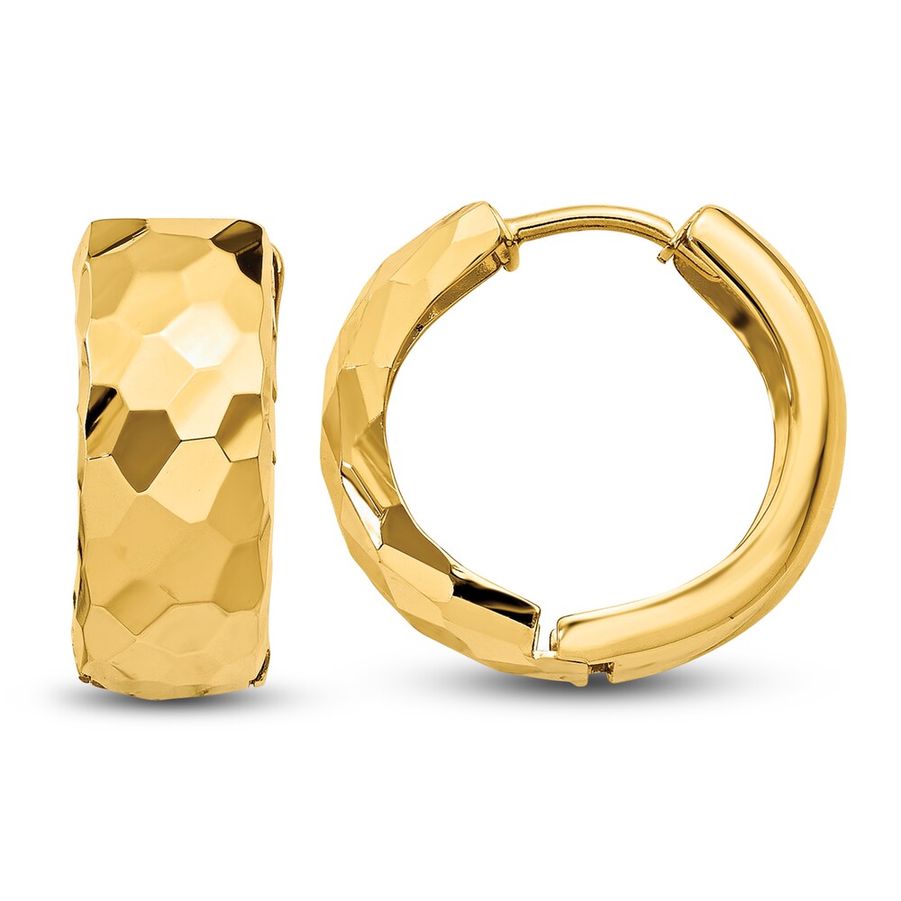 Hinged Hoop Earrings 14K Yellow Gold xmGi5YGT Hinged Hoop Earrings 14K Yellow Gold xmGi5YGT