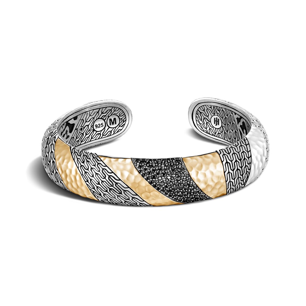 John Hardy Classic Chain 14MM Kick Cuff, Silver, Hammered 18K Gold, Gems, Medium xpO6iuEF John Hardy Classic Chain 14MM Kick Cuff, Silver, Hammered 18K Gold, Gems, Medium xpO6iuEF