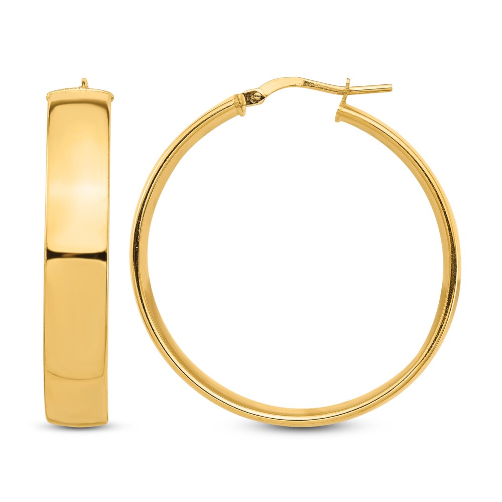 Wide Hoop Earrings 14K Yellow Gold xx6iy9nt Wide Hoop Earrings 14K Yellow Gold xx6iy9nt