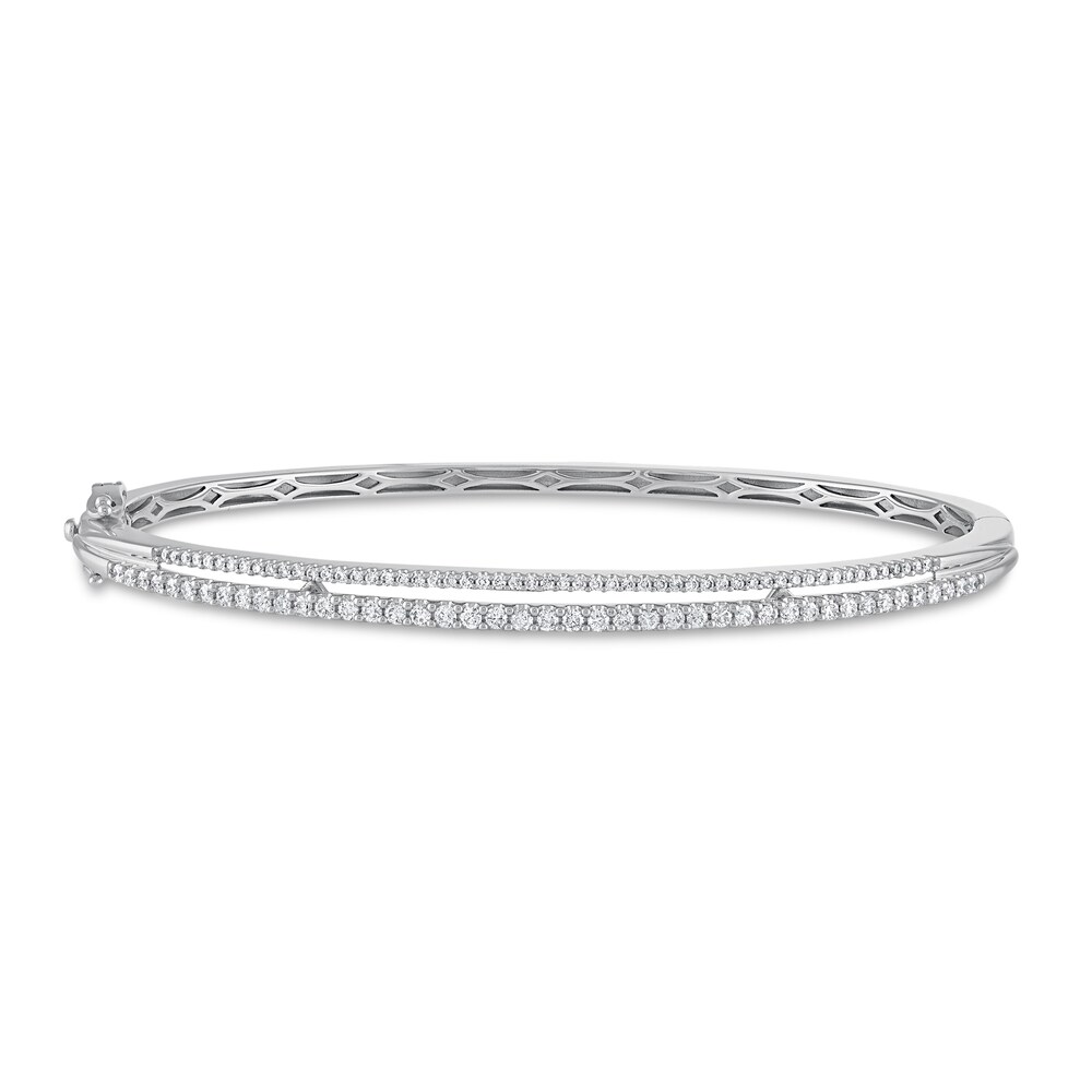 Diamond Bangle 3/4 ct tw Round 10K White Gold y35xc4yz Diamond Bangle 3/4 ct tw Round 10K White Gold y35xc4yz