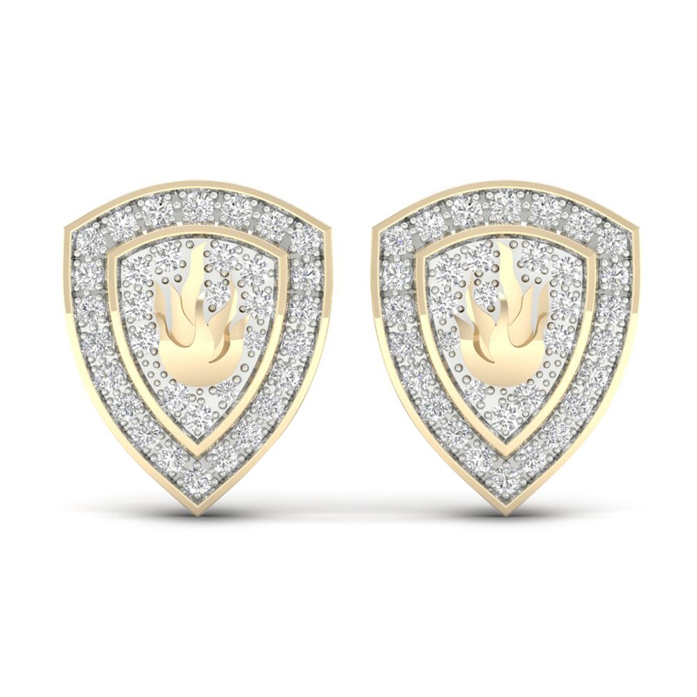 Men's Diamond Fire Stud Earrings 1/5 ct tw Round 10K Yellow Gold y3XWPdvJ Men's Diamond Fire Stud Earrings 1/5 ct tw Round 10K Yellow Gold y3XWPdvJ