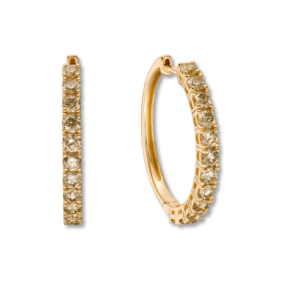 Le Vian Diamond Hoop Earrings 2 carats tw 14K Honey Gold y9MICcxL Le Vian Diamond Hoop Earrings 2 carats tw 14K Honey Gold y9MICcxL