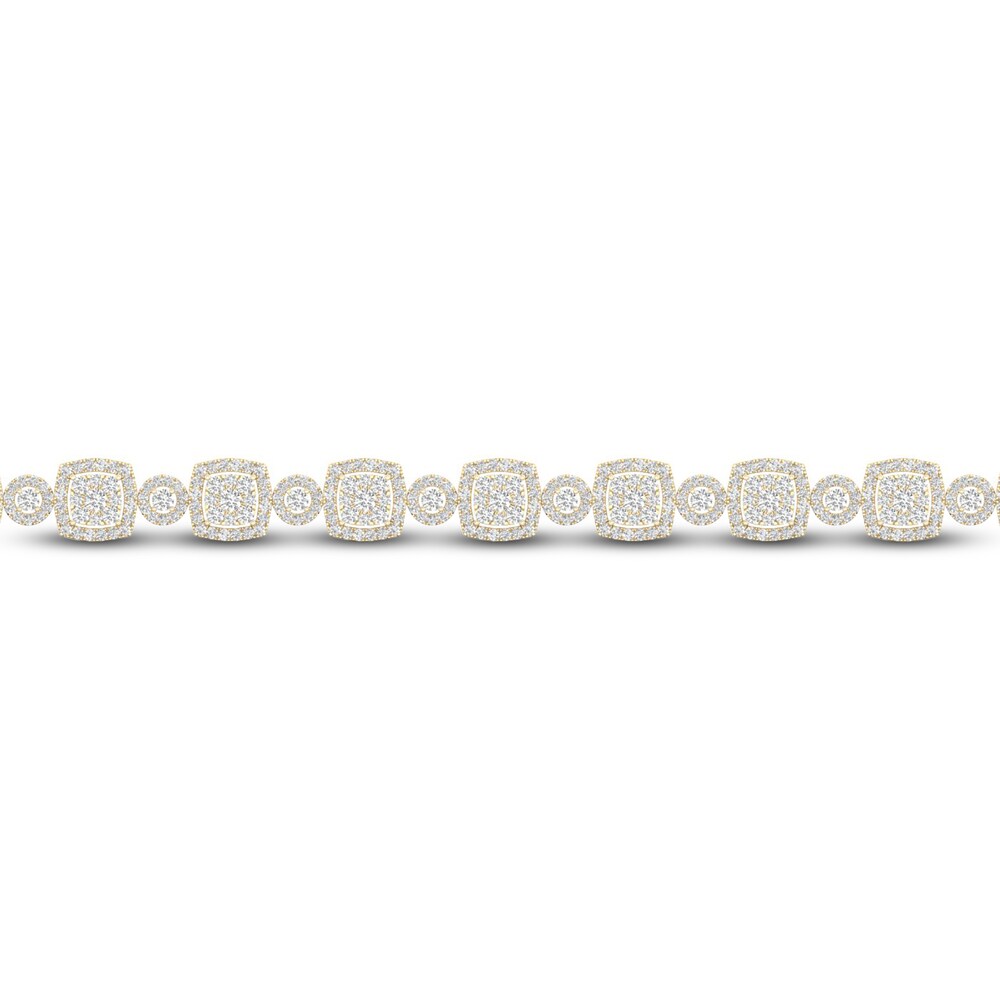 Diamond Bracelet 4 ct tw Round 10K Yellow Gold yeJnXO16 Diamond Bracelet 4 ct tw Round 10K Yellow Gold yeJnXO16
