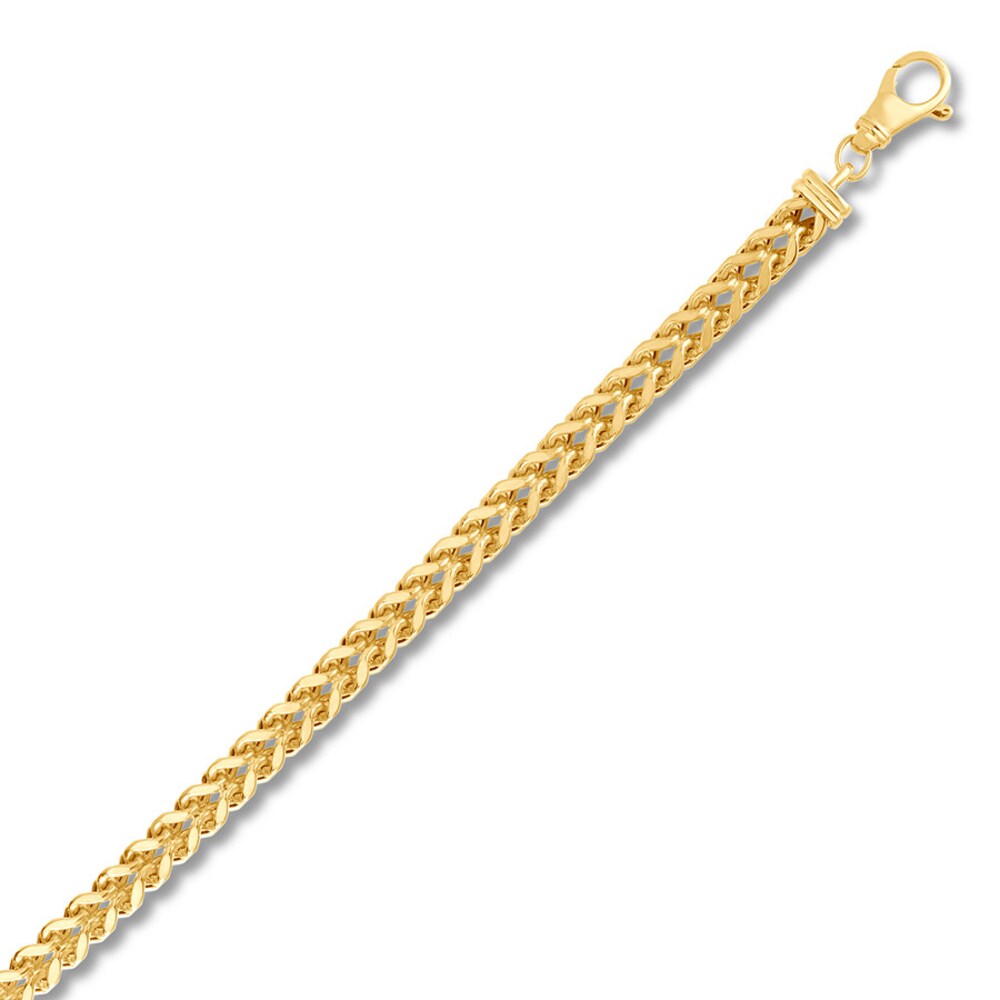 Franco Link Chain Bracelet 14K Yellow Gold 8.47\" ysZnRTzM Franco Link Chain Bracelet 14K Yellow Gold 8.47\" ysZnRTzM