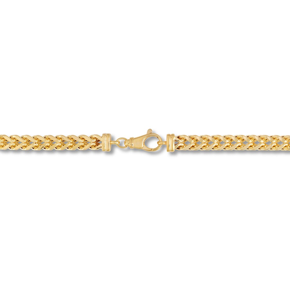 Franco Link Chain Bracelet 14K Yellow Gold 8.47\" ysZnRTzM Franco Link Chain Bracelet 14K Yellow Gold 8.47\" ysZnRTzM
