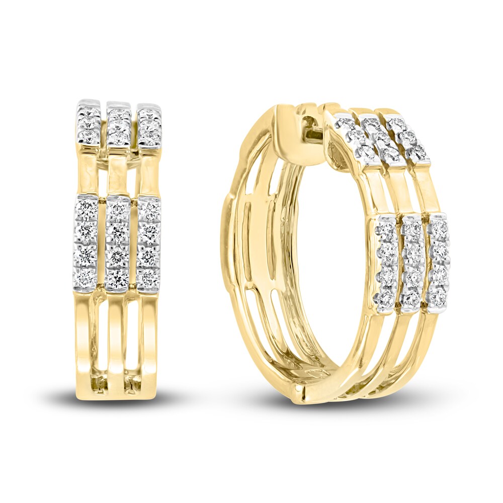 LALI Jewels Diamond Huggie Earrings 1/4 ct tw Round 14K Yellow Gold zpbCoc4i LALI Jewels Diamond Huggie Earrings 1/4 ct tw Round 14K Yellow Gold zpbCoc4i