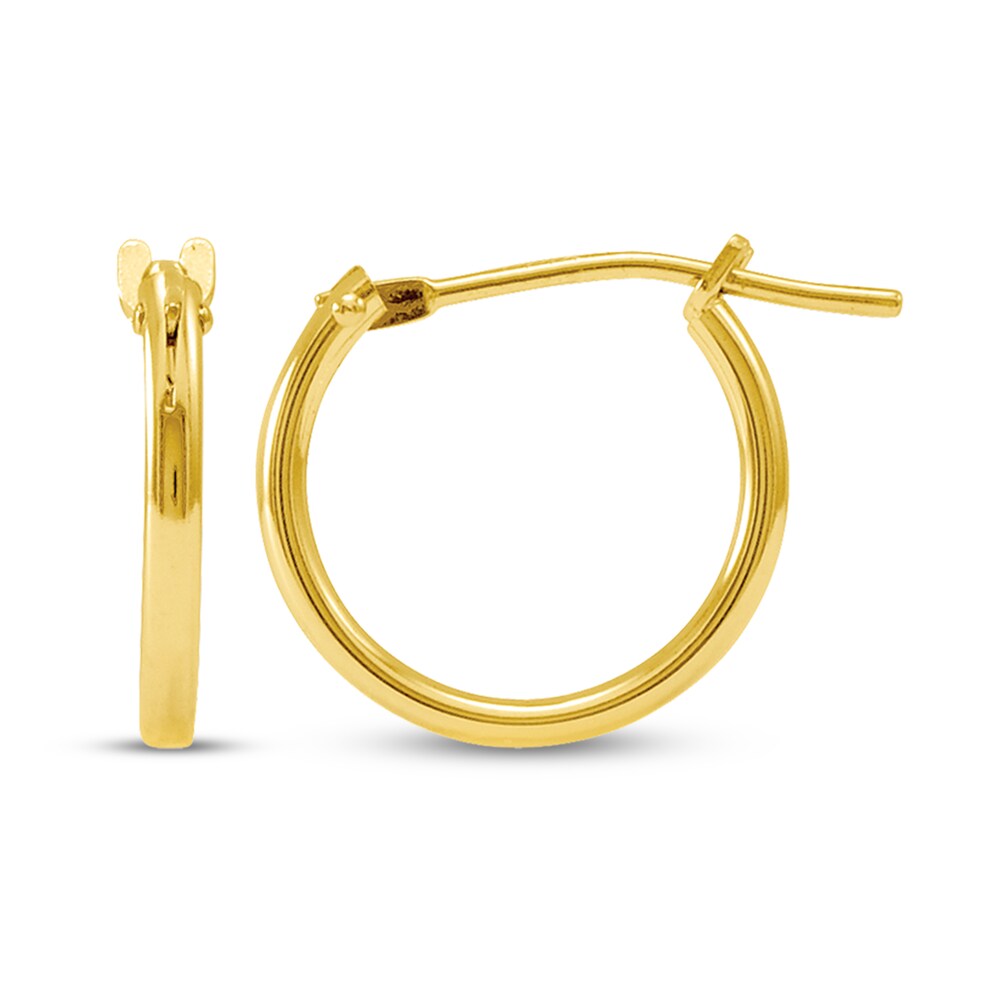 Hoop Earrings 14K Yellow Gold 10MM zq6w63ce Hoop Earrings 14K Yellow Gold 10MM zq6w63ce