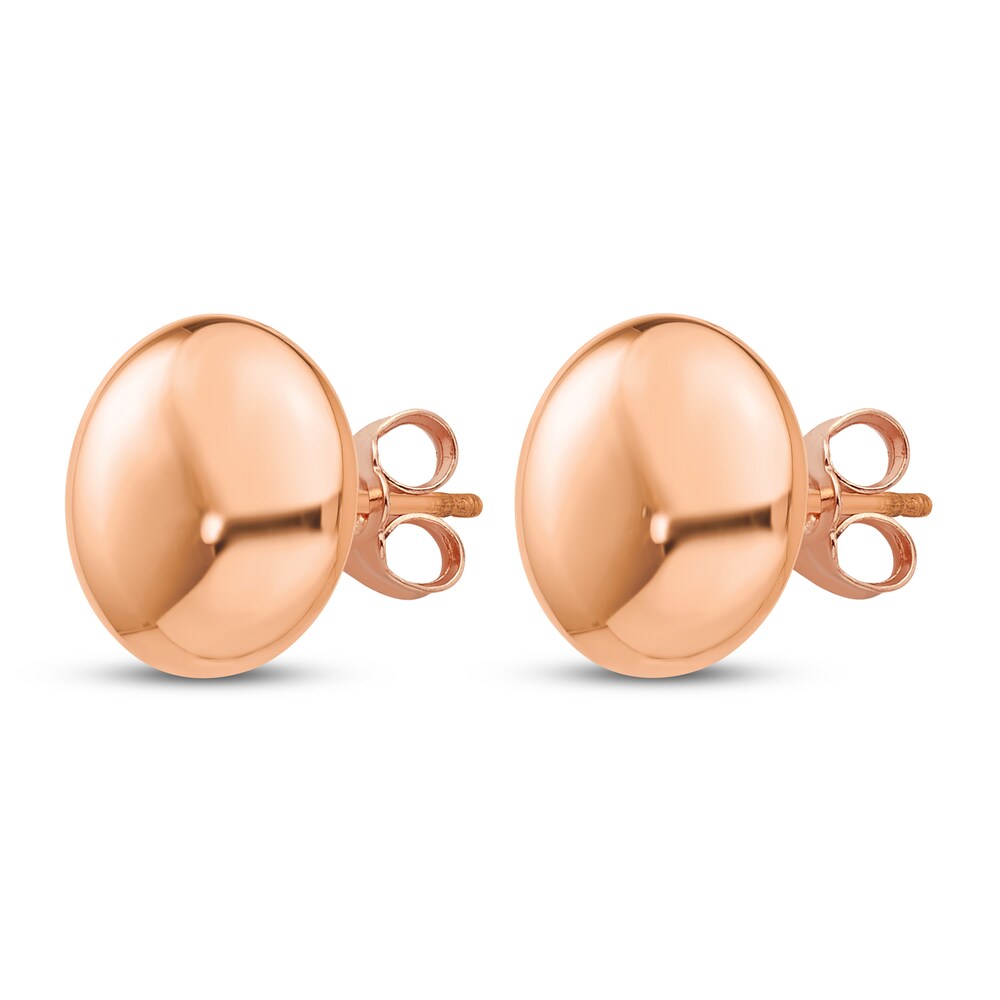 Button Stud Earrings 14K Rose Gold ztHmhUE9 Button Stud Earrings 14K Rose Gold ztHmhUE9