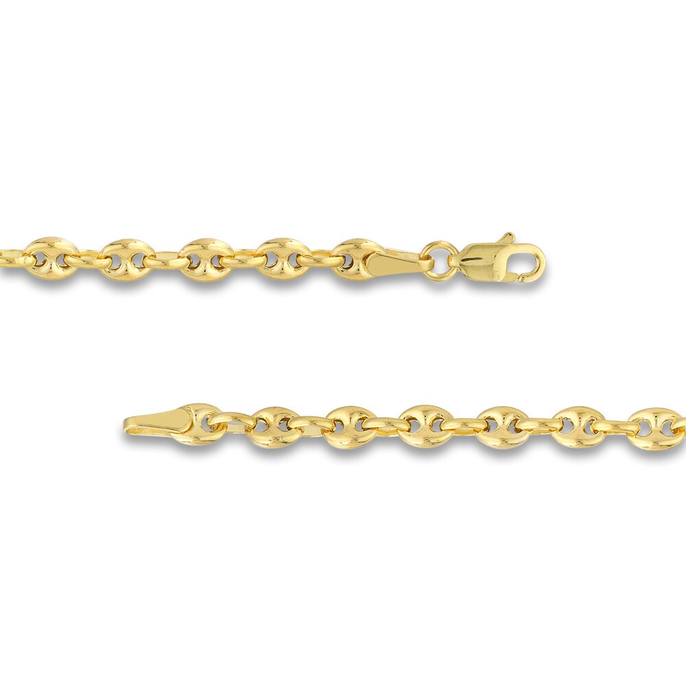 Puffy Mariner Link Necklace 14K Yellow Gold 18\" 0MHLSO3n Puffy Mariner Link Necklace 14K Yellow Gold 18\" 0MHLSO3n