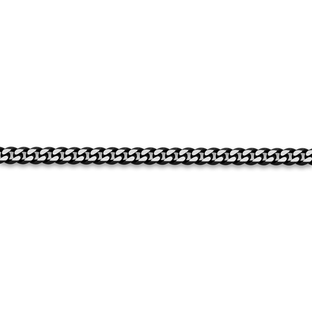 Men\'s Curb Chain Necklace Black Ion-Plated Stainless Steel 8mm 22\" 0NEHXvIm Men\'s Curb Chain Necklace Black Ion-Plated Stainless Steel 8mm 22\" 0NEHXvIm