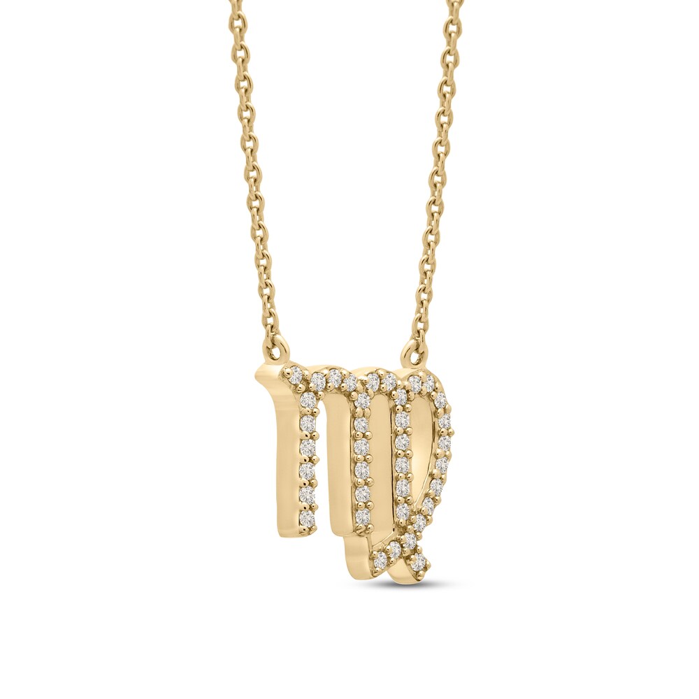 Diamond Virgo Necklace 1/10 ct tw 10K Yellow Gold 0ZfLF9dF Diamond Virgo Necklace 1/10 ct tw 10K Yellow Gold 0ZfLF9dF