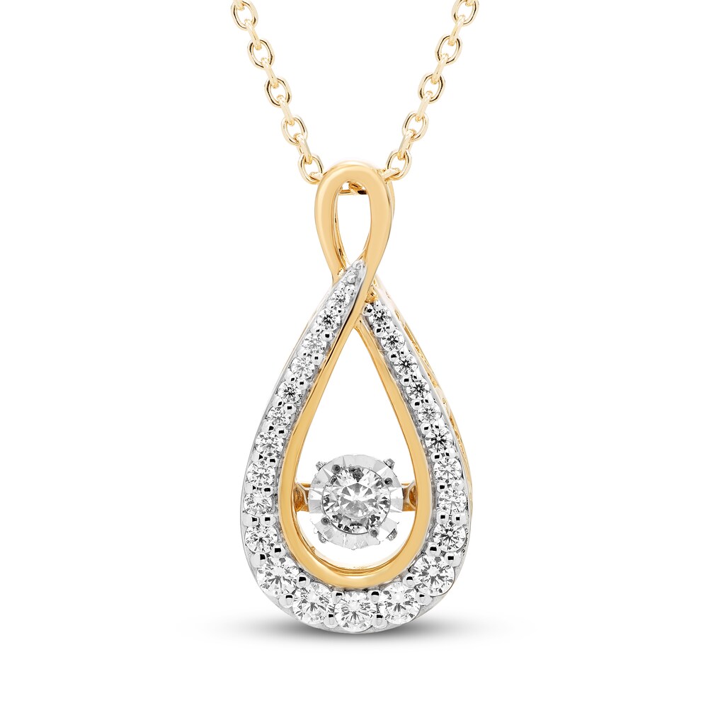 Diamond Necklace 1/3 ct tw Round 10K Yellow Gold 0t9lZMu1 Diamond Necklace 1/3 ct tw Round 10K Yellow Gold 0t9lZMu1