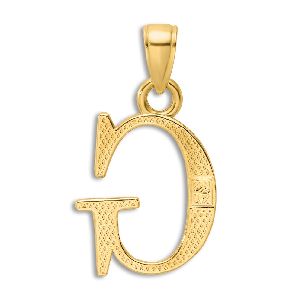 Initial G Charm 14K Yellow Gold 18\" 1C7fqNpJ Initial G Charm 14K Yellow Gold 18\" 1C7fqNpJ