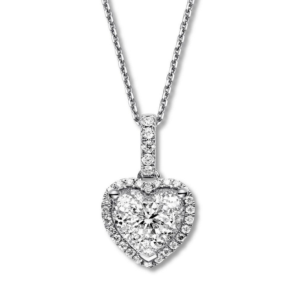 Diamond Heart Necklace 3/8 Carat tw 10K White Gold 1PCMSjxf Diamond Heart Necklace 3/8 Carat tw 10K White Gold 1PCMSjxf