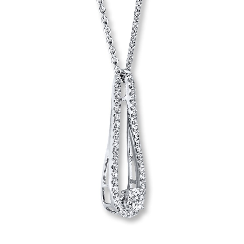 Hearts Desire Necklace 3/4 ct tw Diamonds 18K White Gold 1d9h9pBc Hearts Desire Necklace 3/4 ct tw Diamonds 18K White Gold 1d9h9pBc