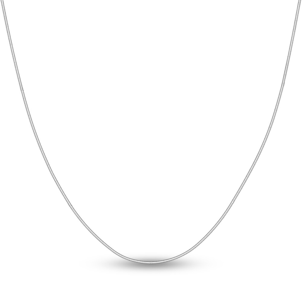 Hollow Snake Chain Necklace 14K White Gold 20" 1jnjVE6K Hollow Snake Chain Necklace 14K White Gold 20" 1jnjVE6K