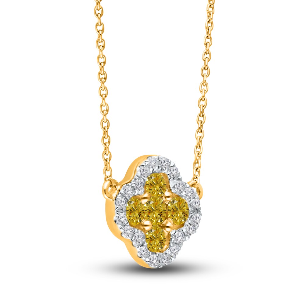 Kallati Natural Yellow Diamond Pendant Necklace 1/2 ct tw Round 14K Yellow Gold 2194hPkO Kallati Natural Yellow Diamond Pendant Necklace 1/2 ct tw Round 14K Yellow Gold 2194hPkO