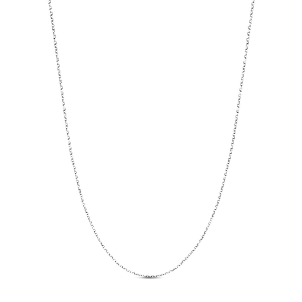 Diamond-Cut Cable Chain Necklace 14K White Gold 30" 2UOtNNa5 Diamond-Cut Cable Chain Necklace 14K White Gold 30" 2UOtNNa5