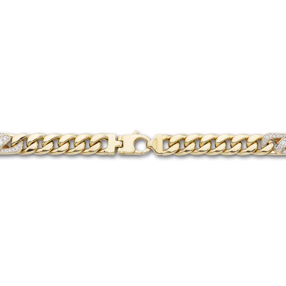 Diamond Cuban Link Necklace 2 ct tw Round 10K Two-Tone Gold 2WUxGyXb Diamond Cuban Link Necklace 2 ct tw Round 10K Two-Tone Gold 2WUxGyXb