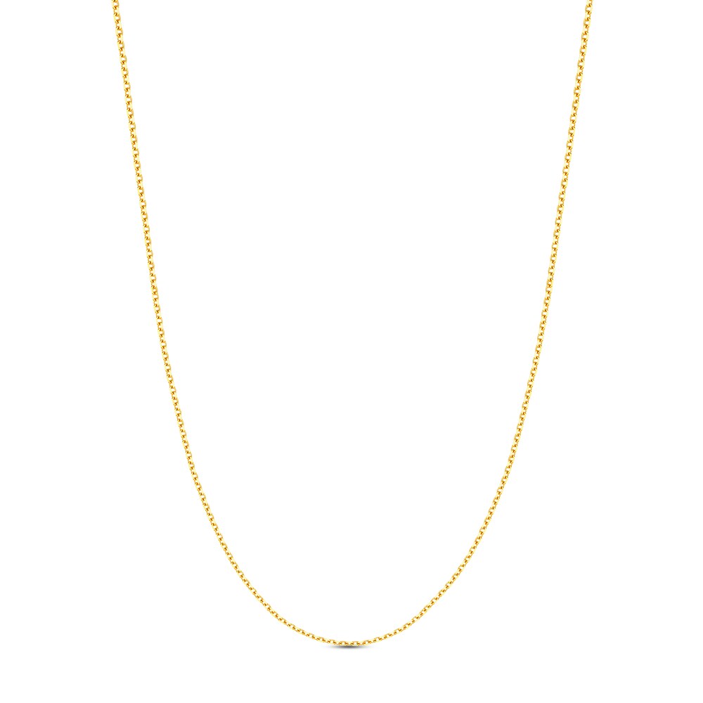 Diamond-Cut Cable Chain Necklace 14K Yellow Gold 16" 2bQv3gzX Diamond-Cut Cable Chain Necklace 14K Yellow Gold 16" 2bQv3gzX