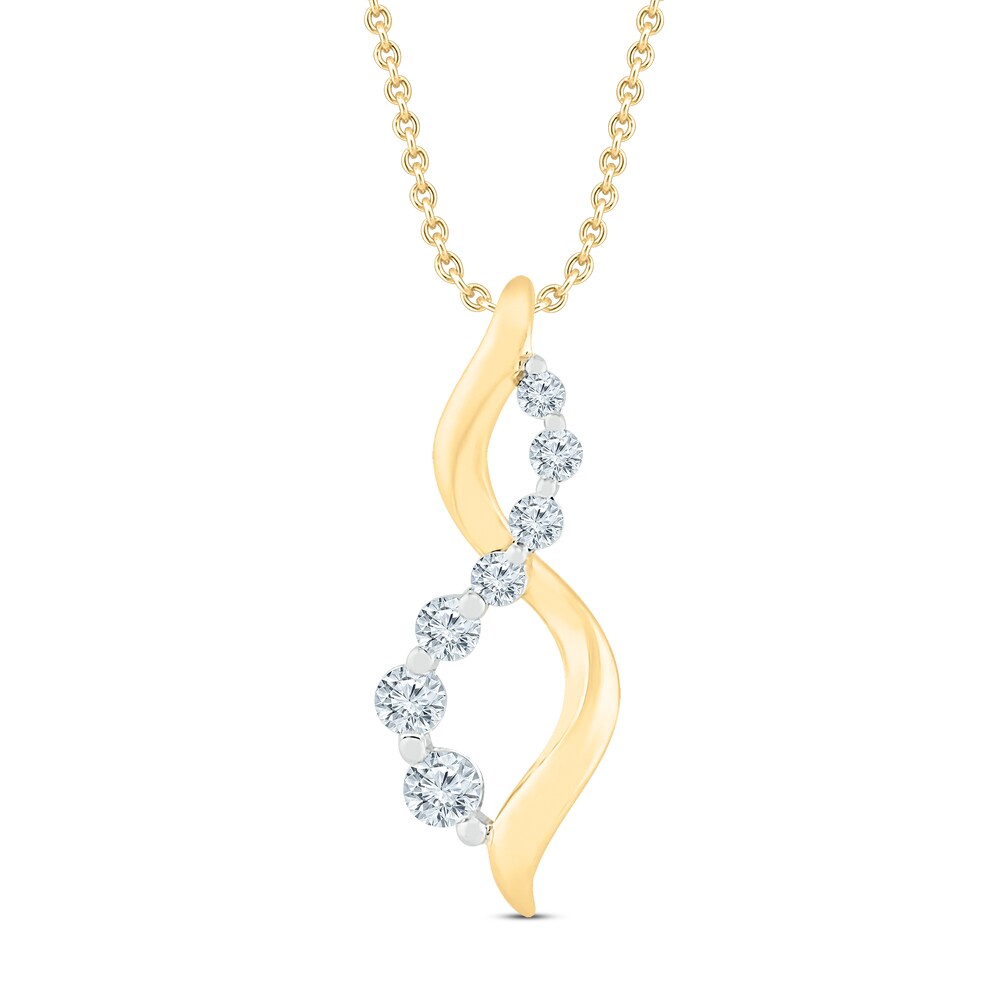 Diamond infinity Necklace 1/5 ct tw Round 10K Yellow Gold 2pCYzc2A Diamond infinity Necklace 1/5 ct tw Round 10K Yellow Gold 2pCYzc2A