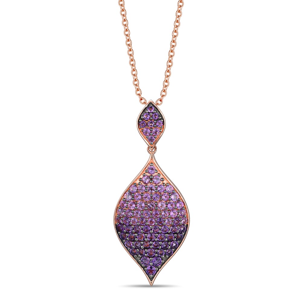 Le Vian Natural Amethyst Necklace 14K Strawberry Gold 3E2yOPUs Le Vian Natural Amethyst Necklace 14K Strawberry Gold 3E2yOPUs
