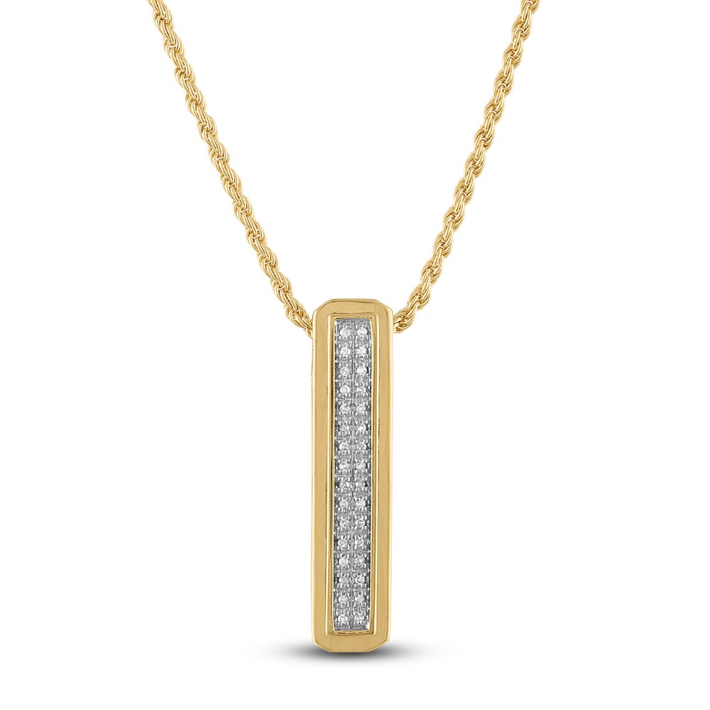 1933 by Esquire Diamond Pendant Necklace 1/8 ct tw Round 14K Yellow Gold/Sterling Silver 3VrQwtiH 1933 by Esquire Diamond Pendant Necklace 1/8 ct tw Round 14K Yellow Gold/Sterling Silver 3VrQwtiH
