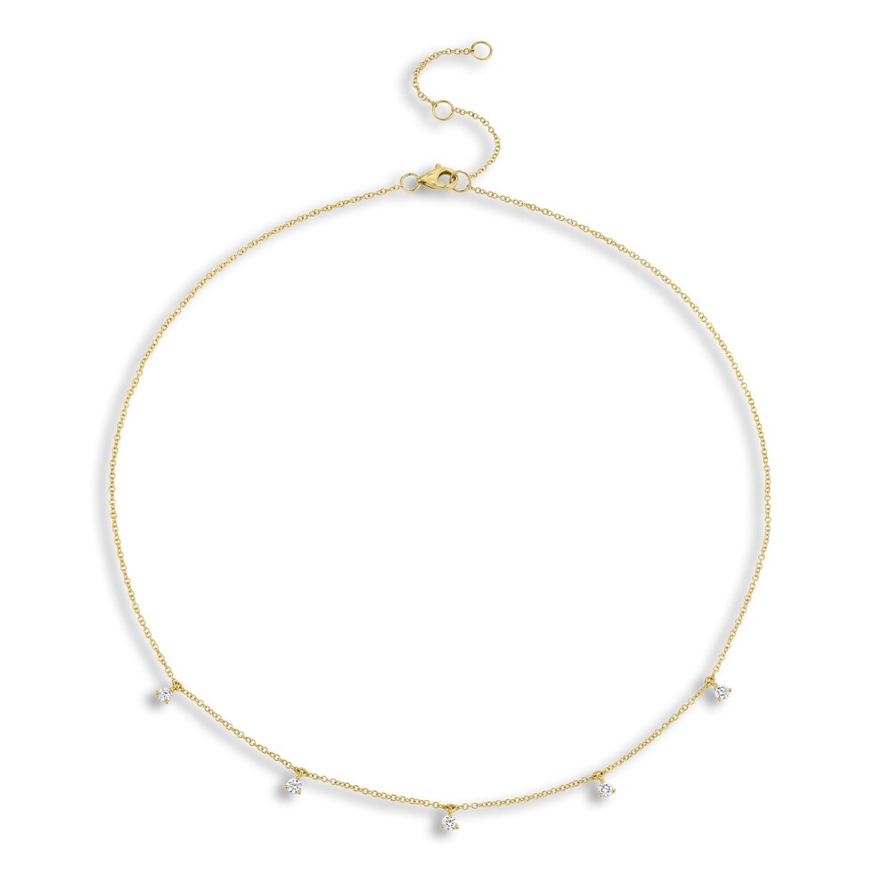 Shy Creation Diamond Necklace 1/4 ct tw Round 14K Yellow Gold 18" SC55006337 3okKjqRx Shy Creation Diamond Necklace 1/4 ct tw Round 14K Yellow Gold 18" SC55006337 3okKjqRx