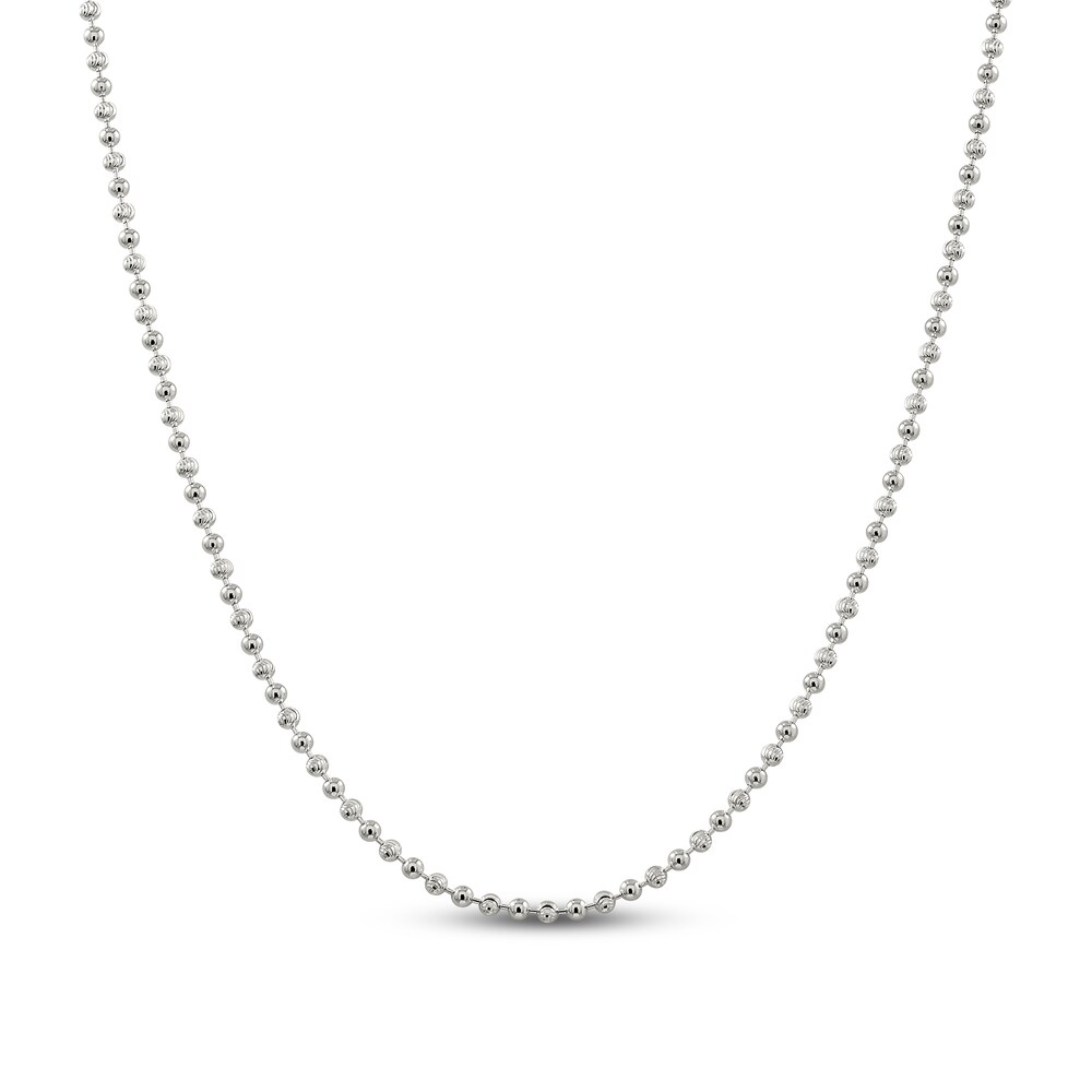 Beaded Chain Necklace Sterling Silver 45KTC3xL Beaded Chain Necklace Sterling Silver 45KTC3xL