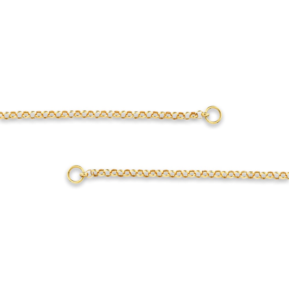 Hollow Rolo Chain Necklace 14K Yellow Gold 4BFa2Uul Hollow Rolo Chain Necklace 14K Yellow Gold 4BFa2Uul