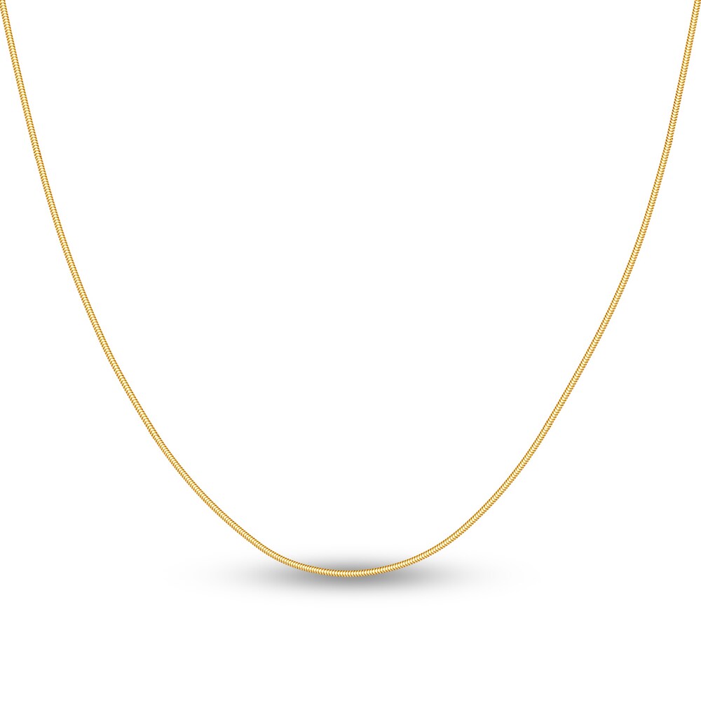 Hollow Snake Chain Necklace 14K Yellow Gold 20" 4CXdqtxe Hollow Snake Chain Necklace 14K Yellow Gold 20" 4CXdqtxe