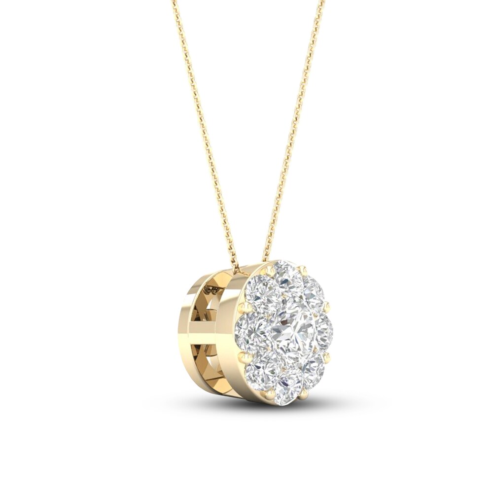 Diamond Necklace 1/4 ct tw Round 10K Yellow Gold 4PyTYfEm Diamond Necklace 1/4 ct tw Round 10K Yellow Gold 4PyTYfEm