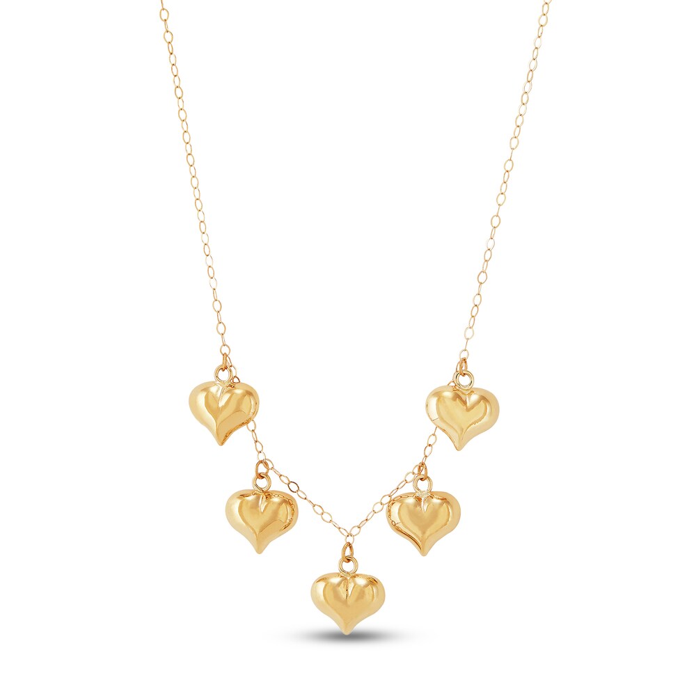 5 Dangle Heart Necklace 10K Yellow Gold 4oaGq00p 5 Dangle Heart Necklace 10K Yellow Gold 4oaGq00p