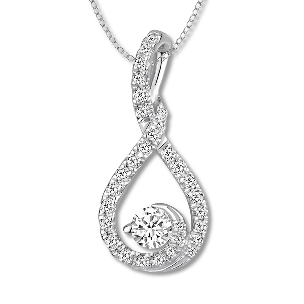 Hearts Desire Diamond Necklace 1/2 carat tw 18K White Gold 4xRPJJ0n Hearts Desire Diamond Necklace 1/2 carat tw 18K White Gold 4xRPJJ0n