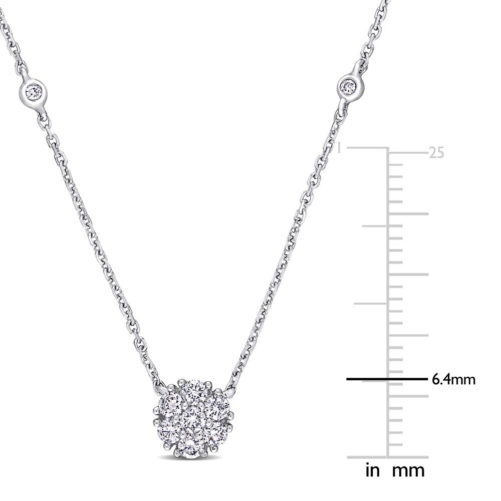 Diamond Necklace 1/3 ct tw Round 14K White Gold 16\" 4zKjC9nO Diamond Necklace 1/3 ct tw Round 14K White Gold 16\" 4zKjC9nO