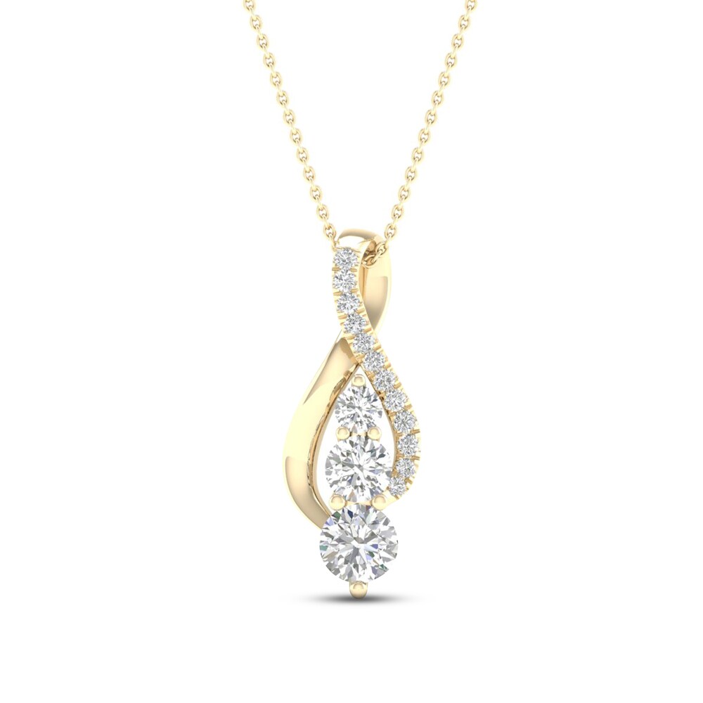 Diamond Necklace 1/2 ct tw Round 10K Yellow Gold 5Df9ReNE Diamond Necklace 1/2 ct tw Round 10K Yellow Gold 5Df9ReNE