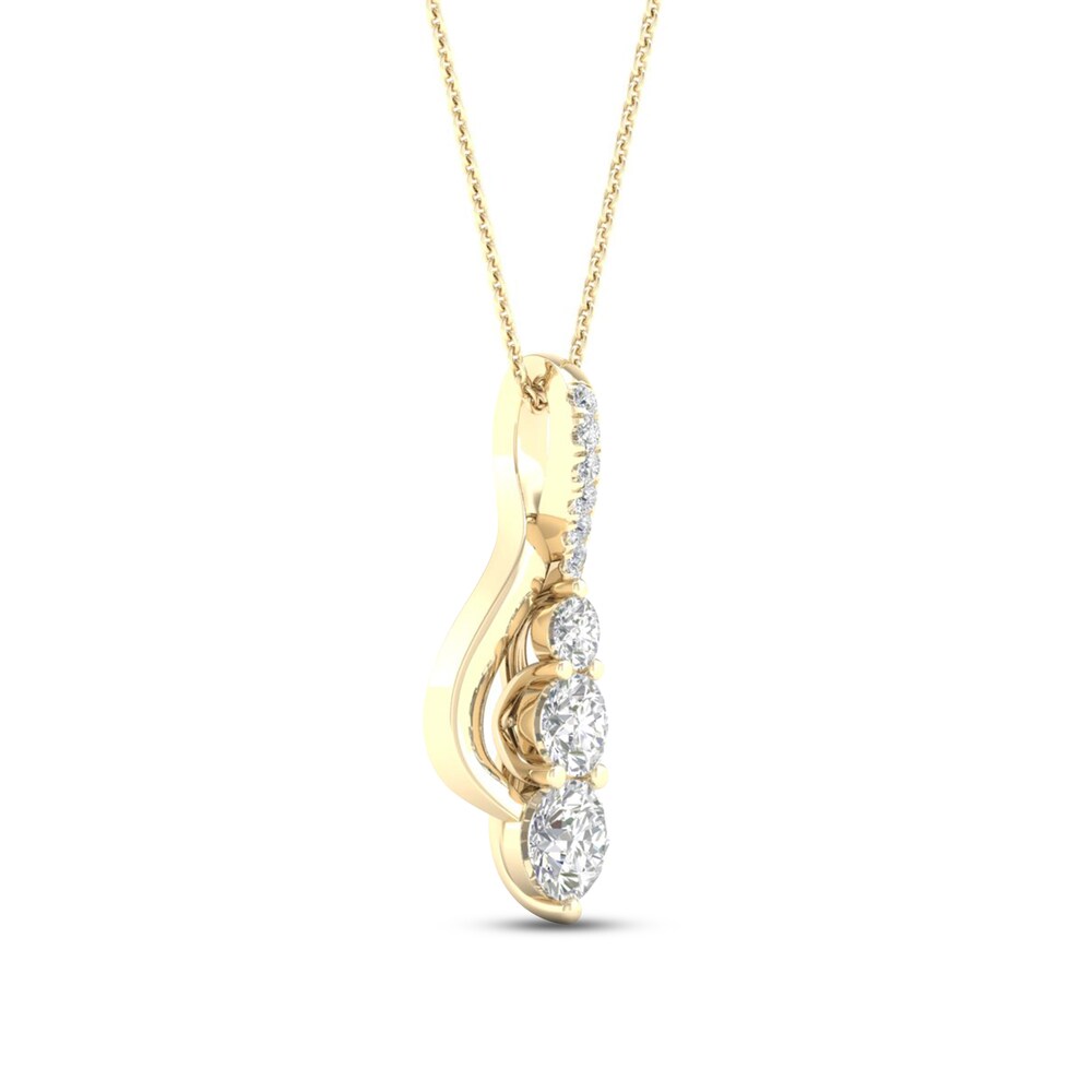 Diamond Necklace 1/2 ct tw Round 10K Yellow Gold 5Df9ReNE Diamond Necklace 1/2 ct tw Round 10K Yellow Gold 5Df9ReNE