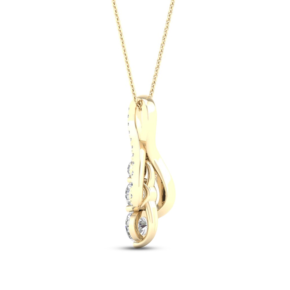 Diamond Necklace 1/2 ct tw Round 10K Yellow Gold 5Df9ReNE Diamond Necklace 1/2 ct tw Round 10K Yellow Gold 5Df9ReNE