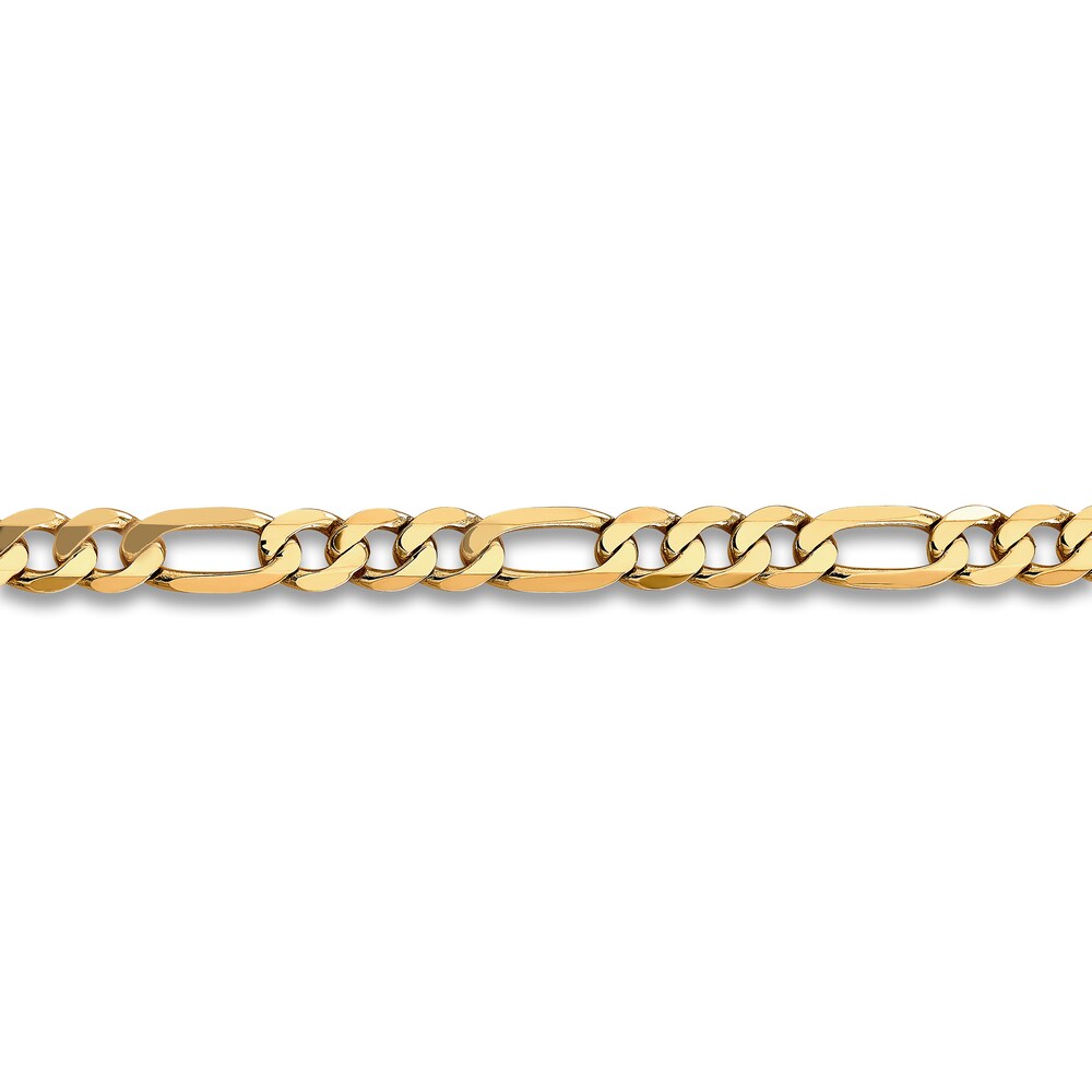 Flat Figaro Chain Necklace 14K Yellow Gold 22\" 7.5mm 5dqOHtic Flat Figaro Chain Necklace 14K Yellow Gold 22\" 7.5mm 5dqOHtic