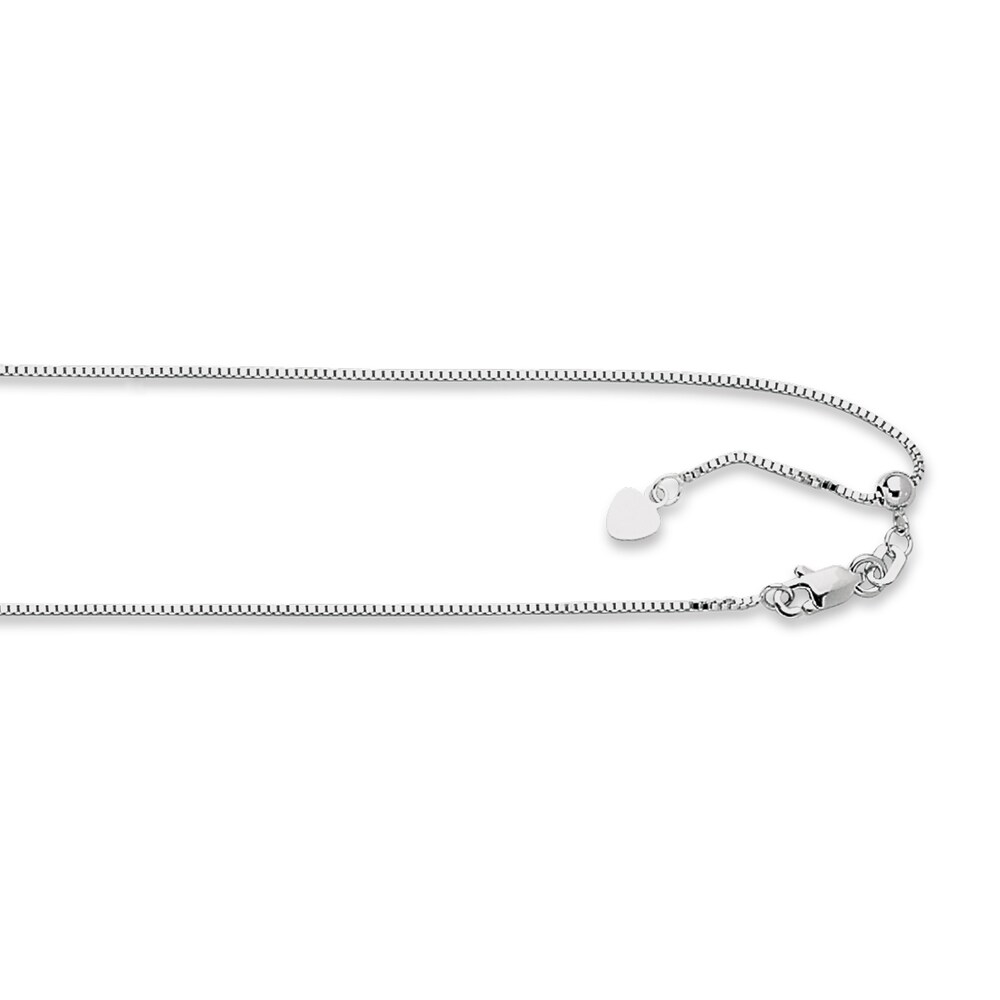 Box Chain Necklace 14K White Gold 22\" Adjustable 6PwMp5e7 Box Chain Necklace 14K White Gold 22\" Adjustable 6PwMp5e7