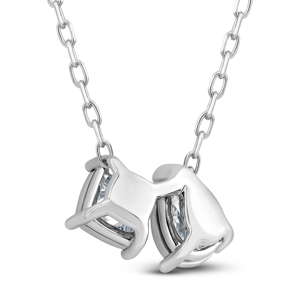 Diamond Pendant Necklace 1/3 ct tw Pear/Princess 14K White Gold 18\" 6Ts8nZgU Diamond Pendant Necklace 1/3 ct tw Pear/Princess 14K White Gold 18\" 6Ts8nZgU