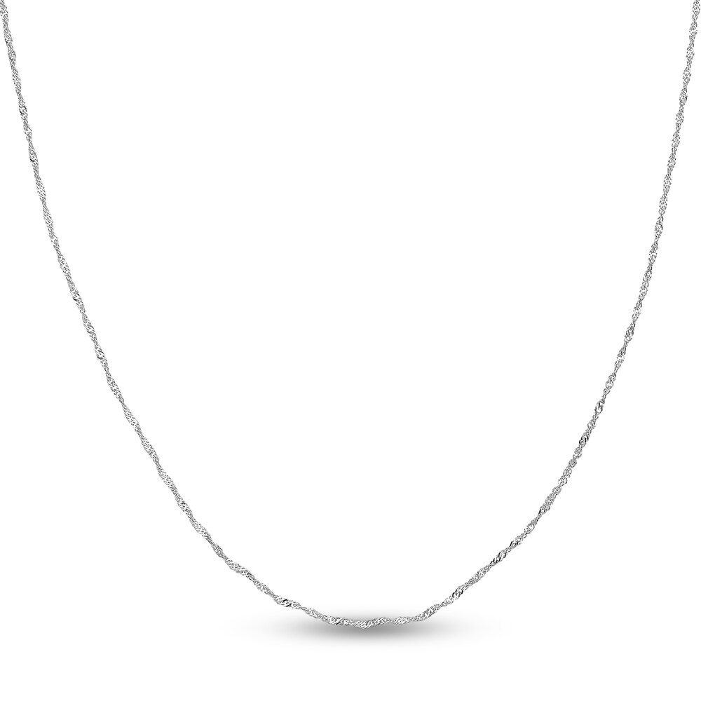 Singapore Chain Necklace 14K White Gold 20" 6ahplJ4X Singapore Chain Necklace 14K White Gold 20" 6ahplJ4X