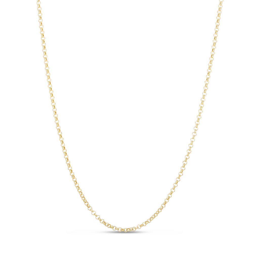 Rolo Chain Necklace 14K Yellow Gold 20" 6kDsEcmp Rolo Chain Necklace 14K Yellow Gold 20" 6kDsEcmp