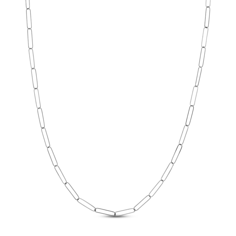 Paper Clip Chain Necklace 14K White Gold 16" 6t27qHjB Paper Clip Chain Necklace 14K White Gold 16" 6t27qHjB