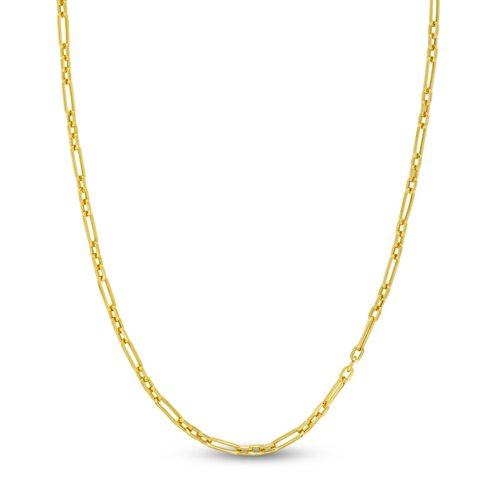 Paper Clip Chain Necklace 14K Yellow Gold 18" 6tMlJ2CW Paper Clip Chain Necklace 14K Yellow Gold 18" 6tMlJ2CW